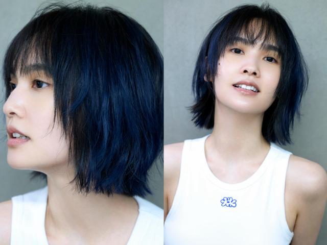 杨丞琳换了新发型越来越像李荣浩了!无袖背心搭黑短发充满少年感
