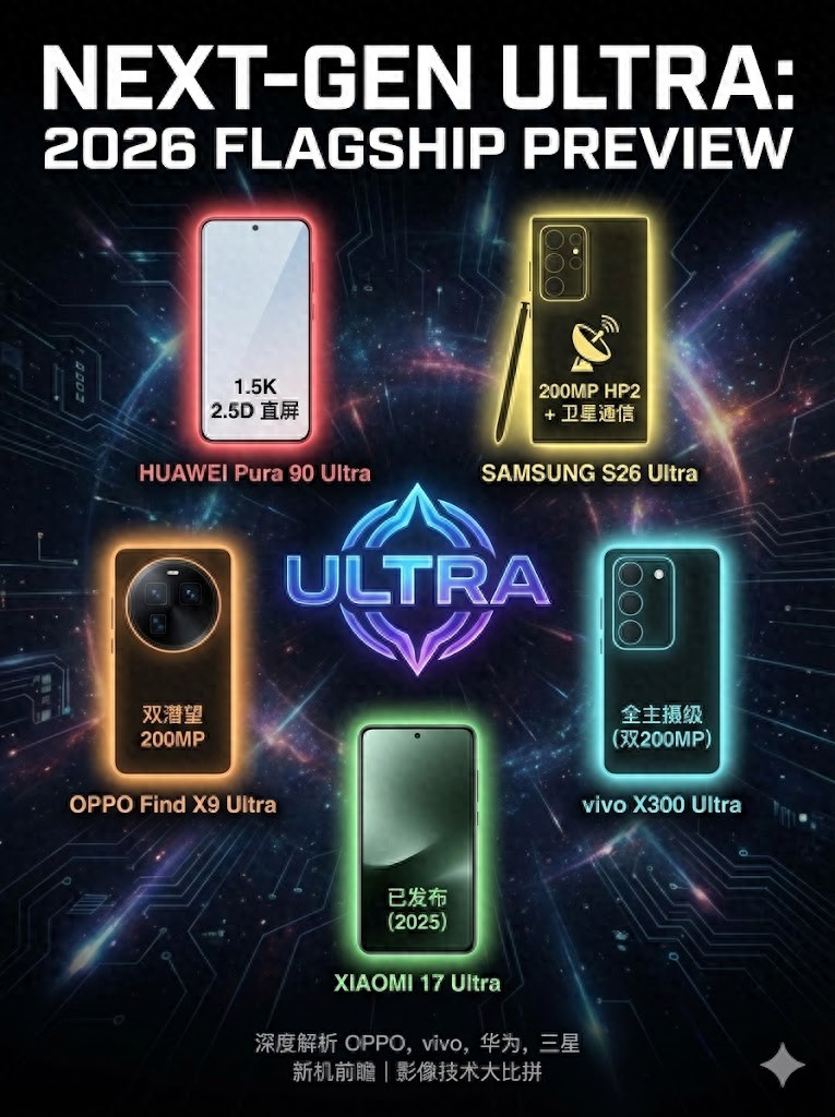 預測：2026年第一季度最值得期待的Ultra新機前瞻