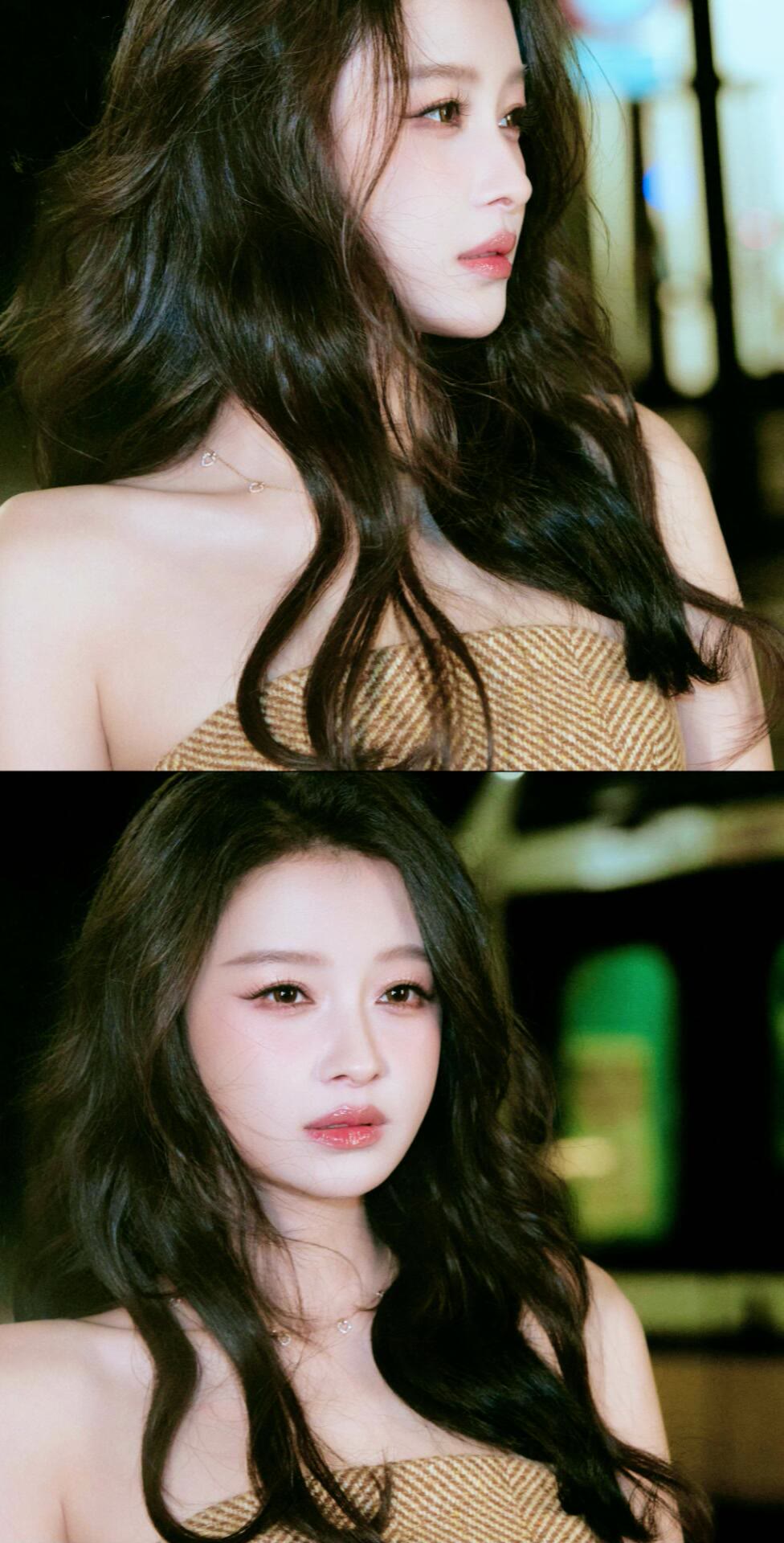 孙怡黑丝绒礼裙大片来袭,优雅值拉满