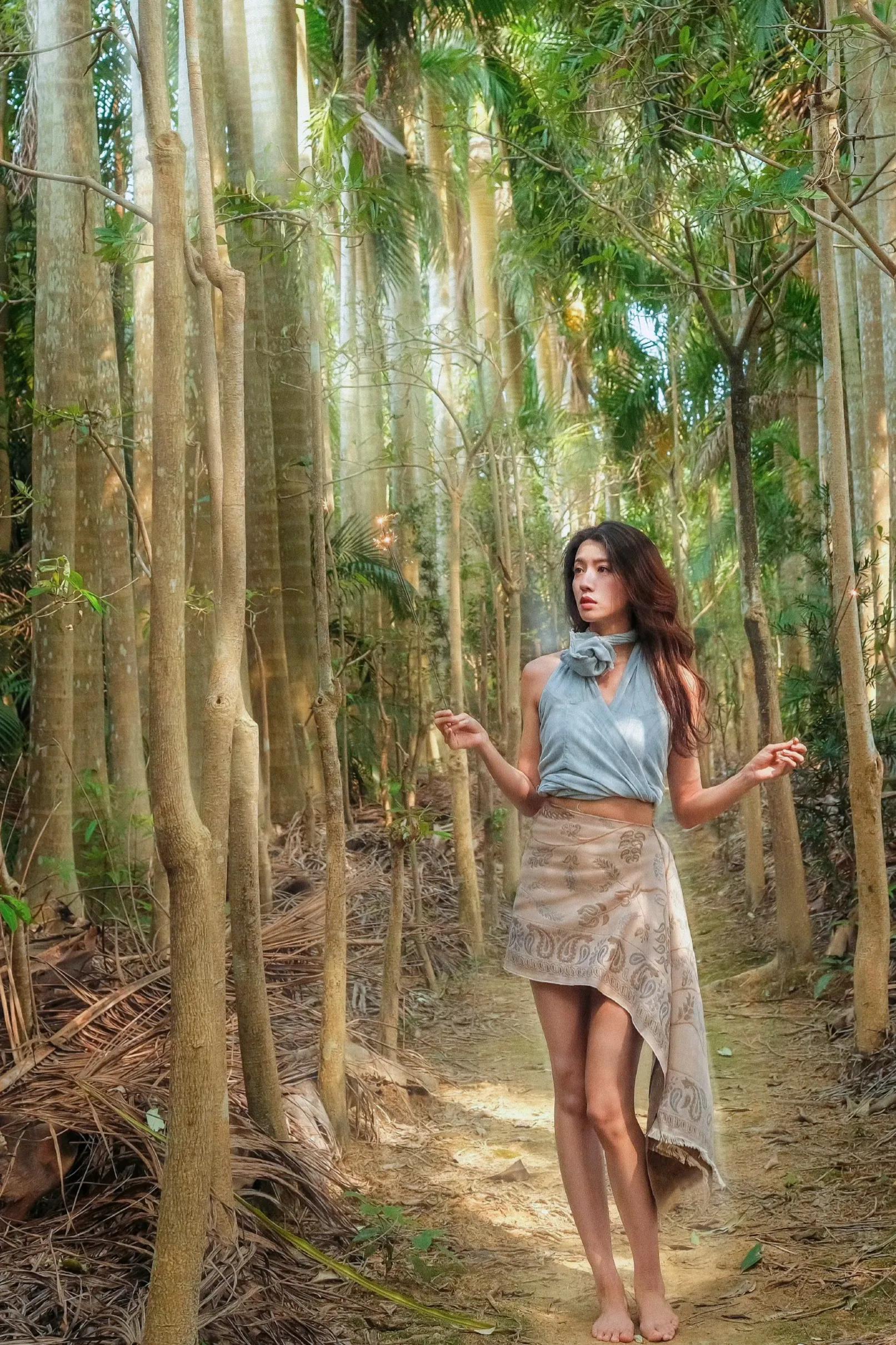 蔡思贝.雨林度假美照