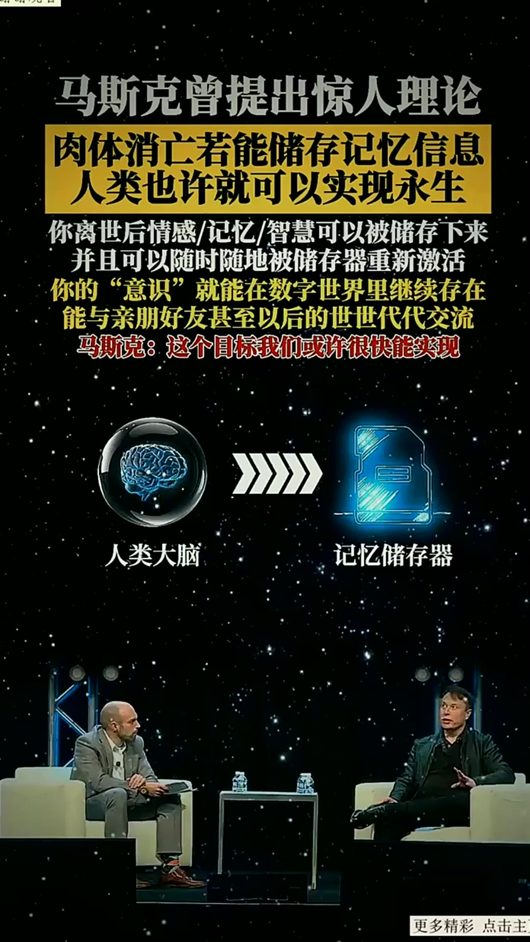 馬斯克說人類能“半永生”，網友：他說火箭能回收時，有人也不信
