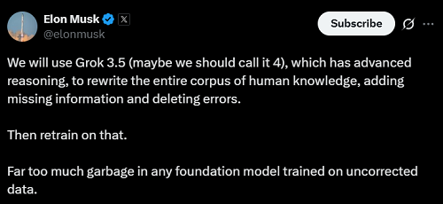 Grok 4泄露！6大關鍵特性曝出，馬斯克團隊搭帳篷通宵，要用它重寫人類知識庫