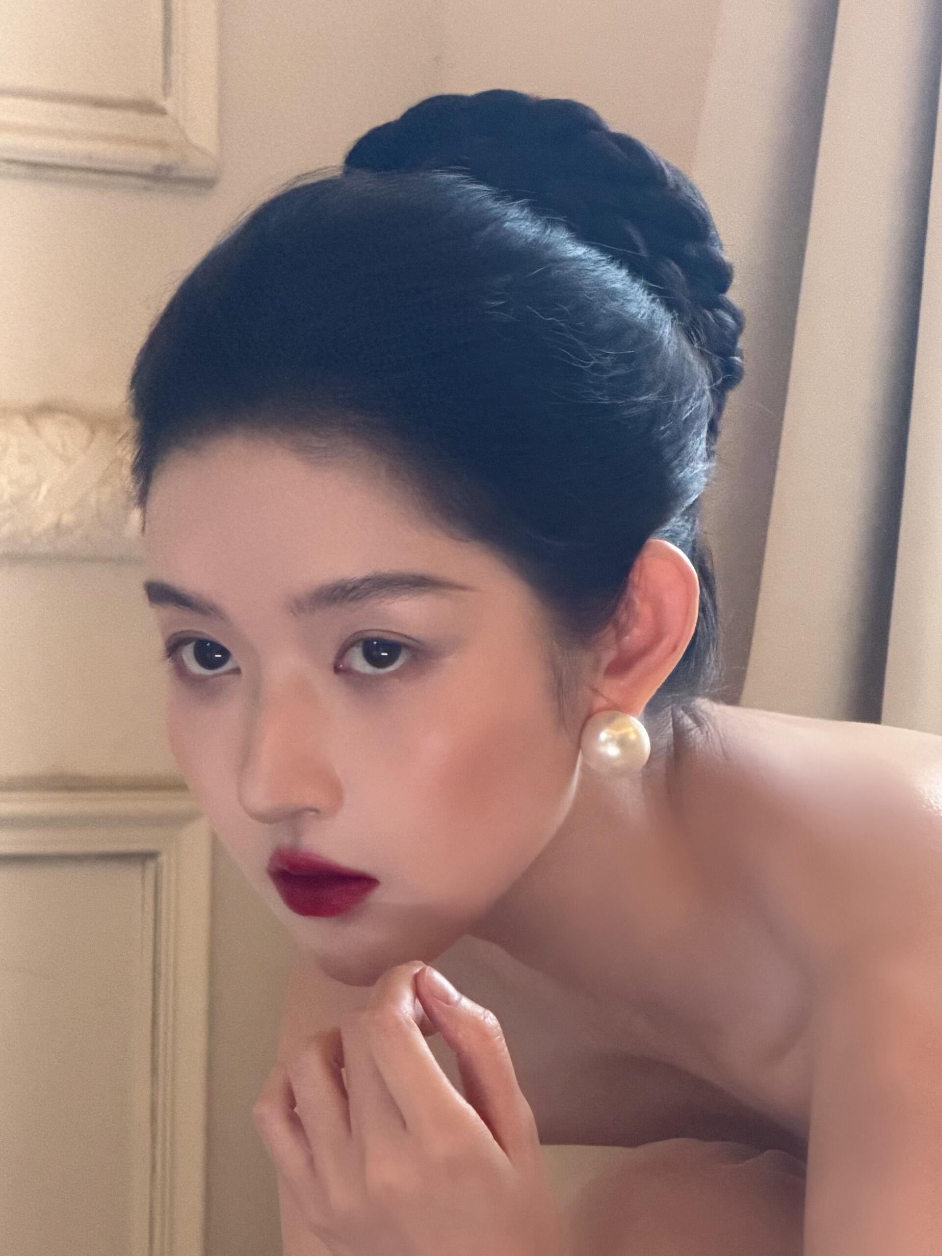 王玉雯的身材真是极品呀,肌肤如雪,好美