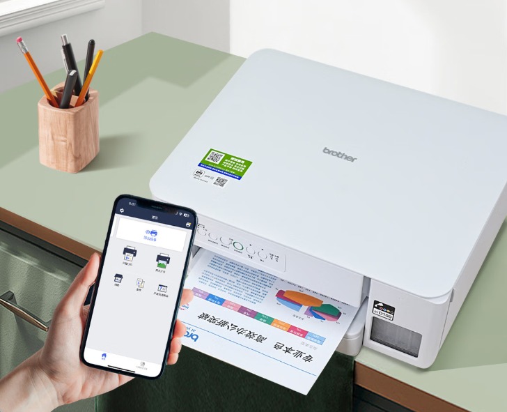 兄弟DCP-T436W彩色喷墨一体机重塑家庭打印:告别堵头烦恼