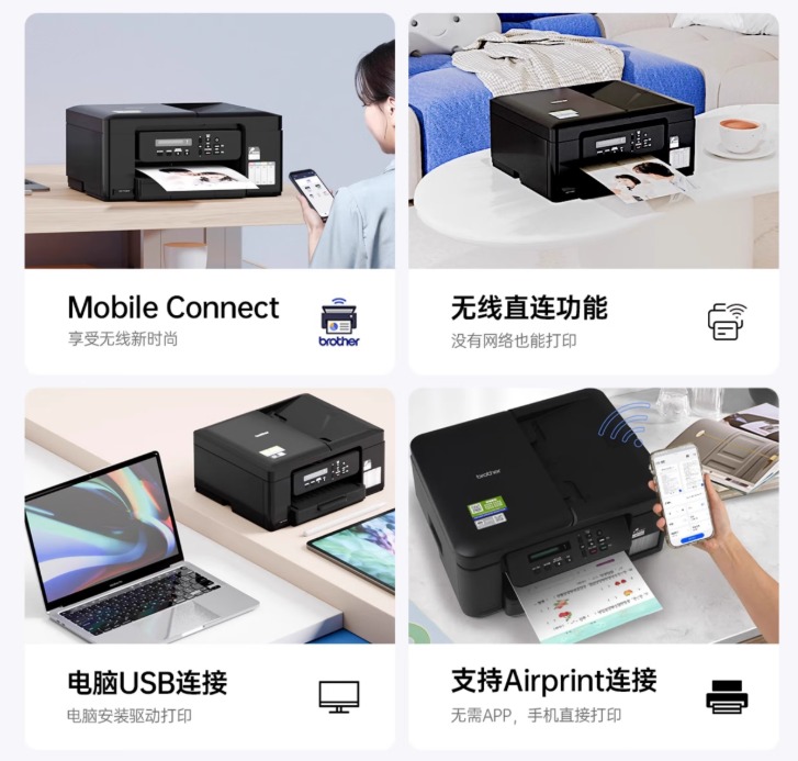 兄弟T735DW彩色噴墨多功能一體機：小墨方大能量，暢享打印新體驗