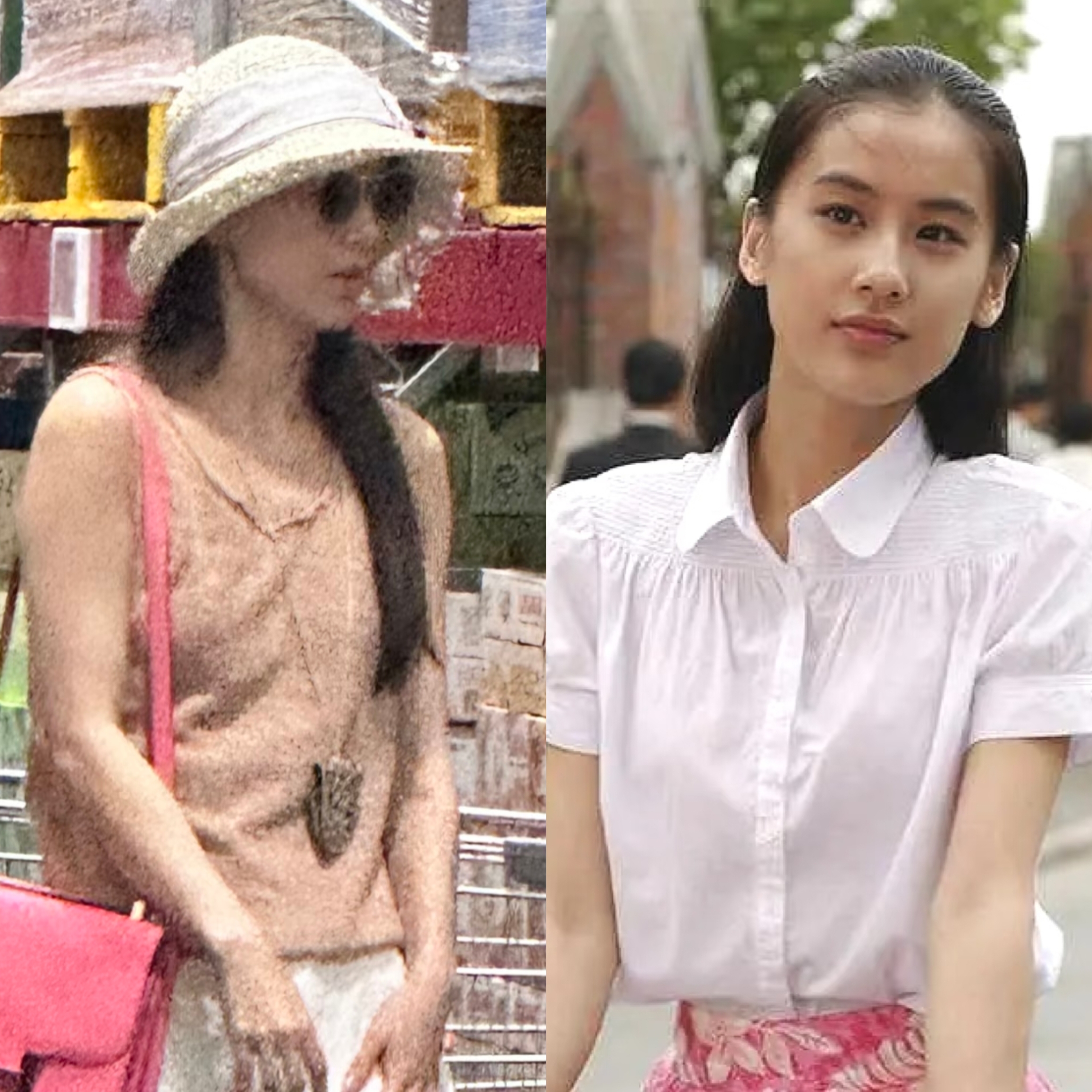 超市偶遇黄圣依,长发飘飘很美,42岁年纪25岁脸,离开杨子太对了