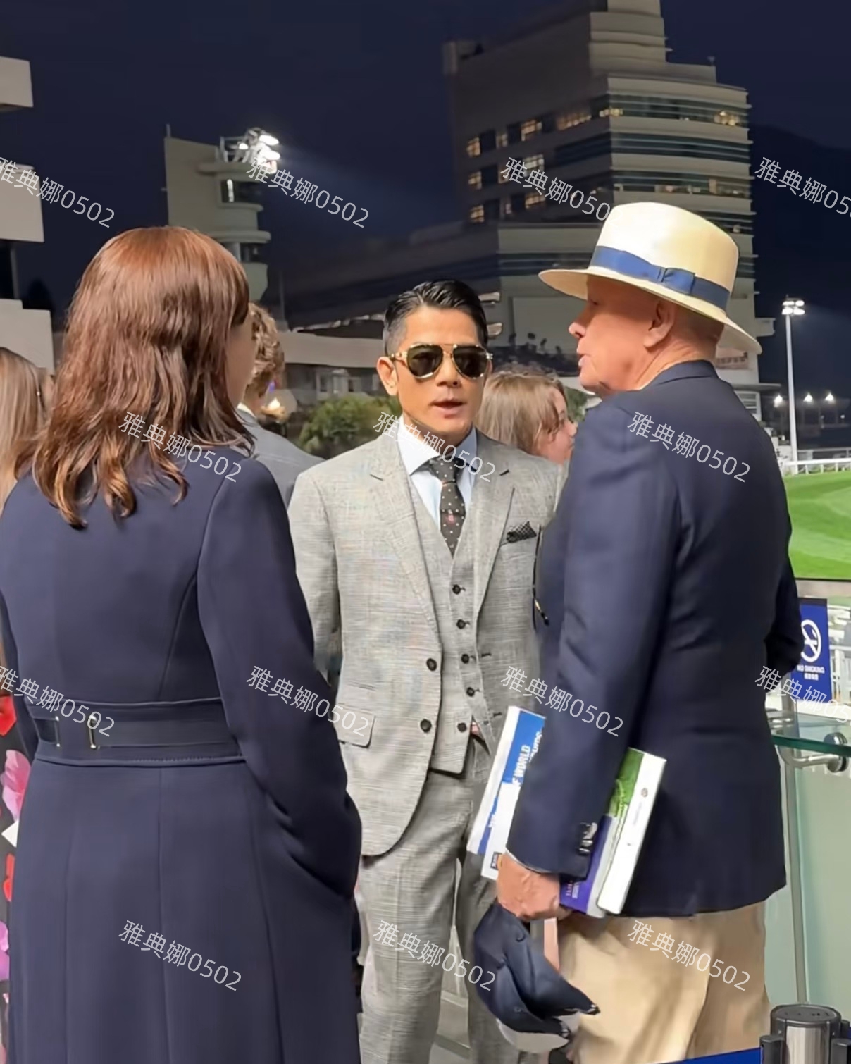 沙田马场遇到郭富城的几率太高了，这次有惊喜还见到了于适和Rain