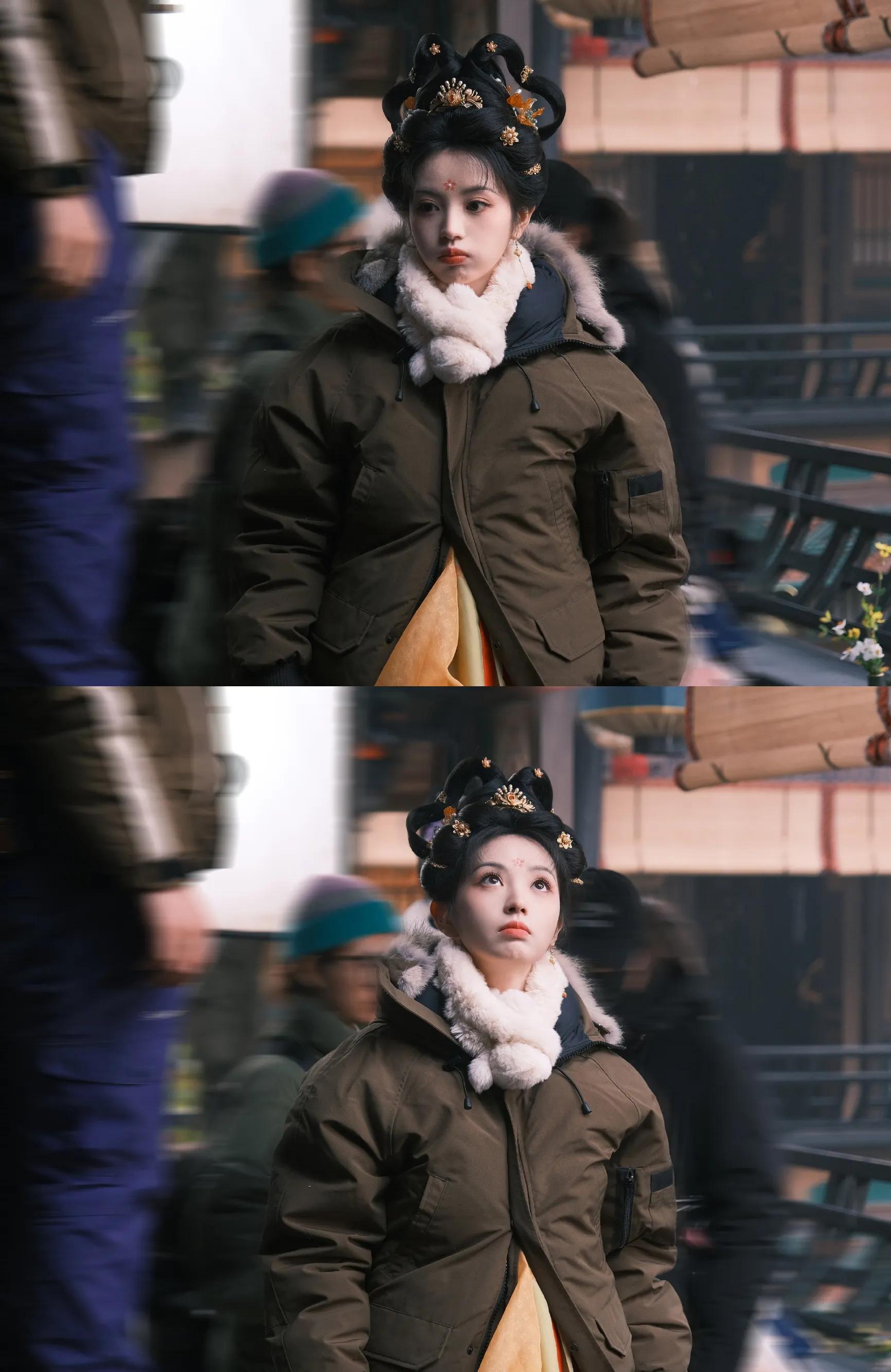 田曦薇最新古风剧照来袭，真美呀