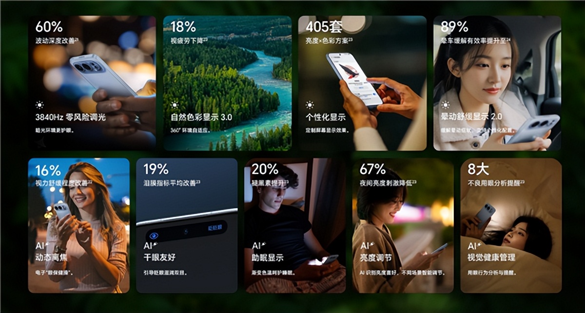 1.05mm行業(yè)最窄黑邊！榮耀500全系配綠洲護(hù)眼屏