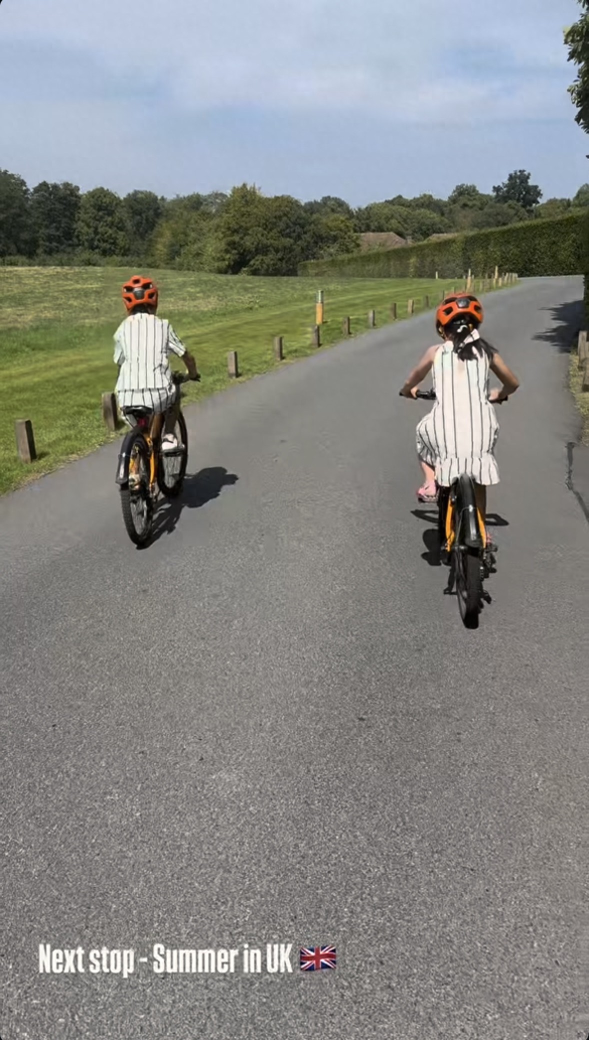 林恬儿全家在伦敦散心，婆婆罕现身与俩孙手牵手，婆媳相处融洽