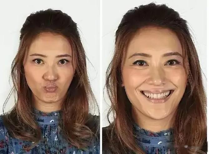 今年40岁的应采儿，素颜敢怼脸生图，没有一点科技痕迹很真实留影