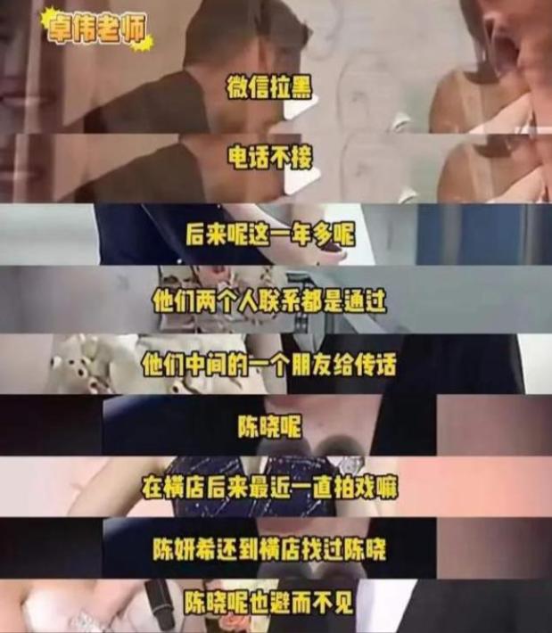 离婚8个月,陈晓陈妍希曝光婚姻真相,原来马伊琍一个字都没说错