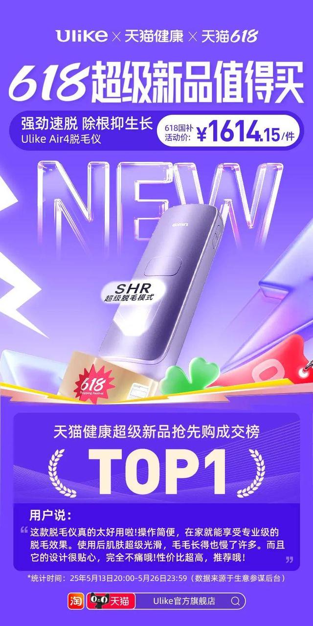单品破亿、新客超65%,天猫健康全力打造618“爆款新品”