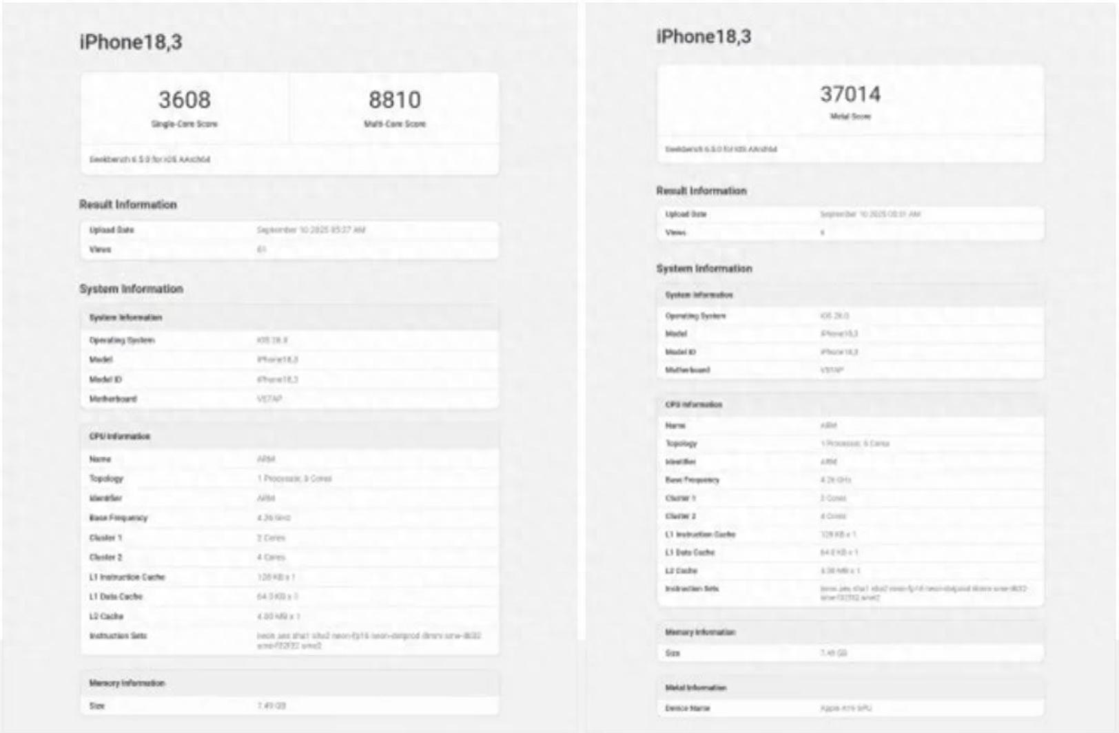 iPhone 17 全系跑分出炉，性能大幅提升