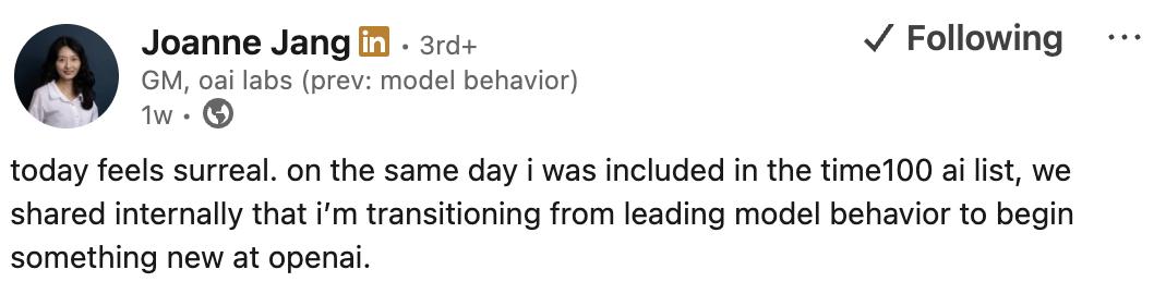 OpenAI重组GPT-5「灵魂」团队!亚裔女负责人遭调离,罕见自曝AI幻觉祸首