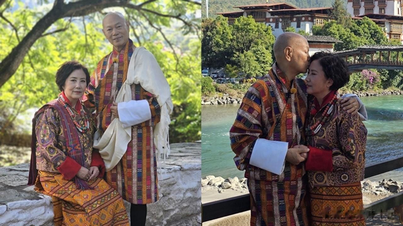 78岁汪明荃分享不丹婚纱照 罗家英亲额头画面曝光 圆了16年心愿