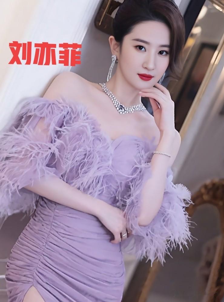 刘亦菲紫色造型惊艳绝伦气质优雅美的不可方物
