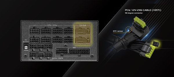 防止顯卡燒熔！華擎推出12V-2×6 L型供電線：內置傳感器避免過熱