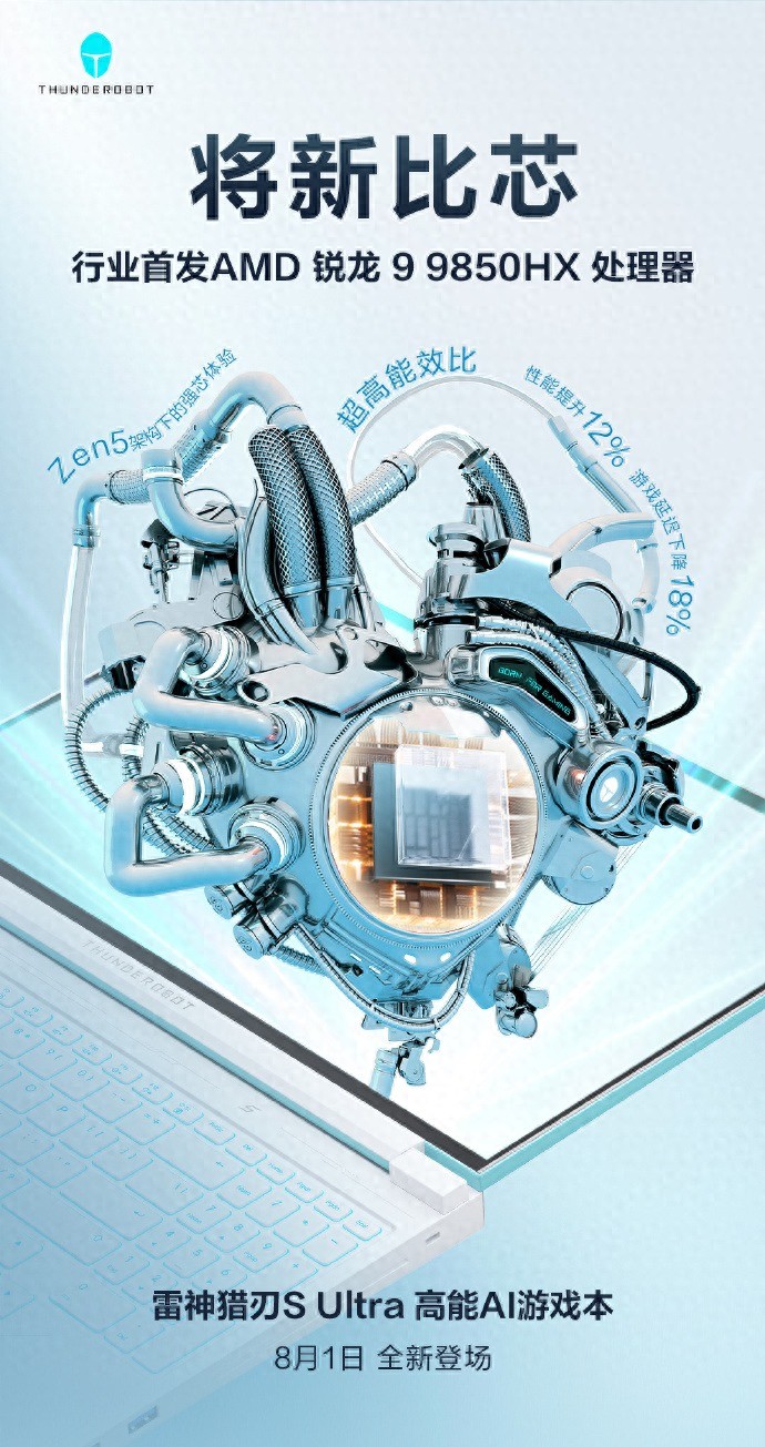 蓝白战机降临,雷神猎刃S Ultra再定义高性能游戏本