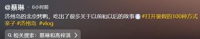 离婚5年蔡琳首谈婚姻:再婚只能是高梓淇,珉宇暴露爸爸恋情现状