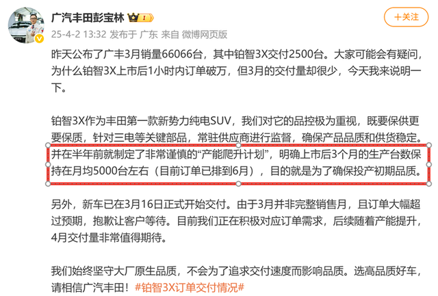 销量开始大跌，丰田铂智3X的火爆，只是昙花一现？