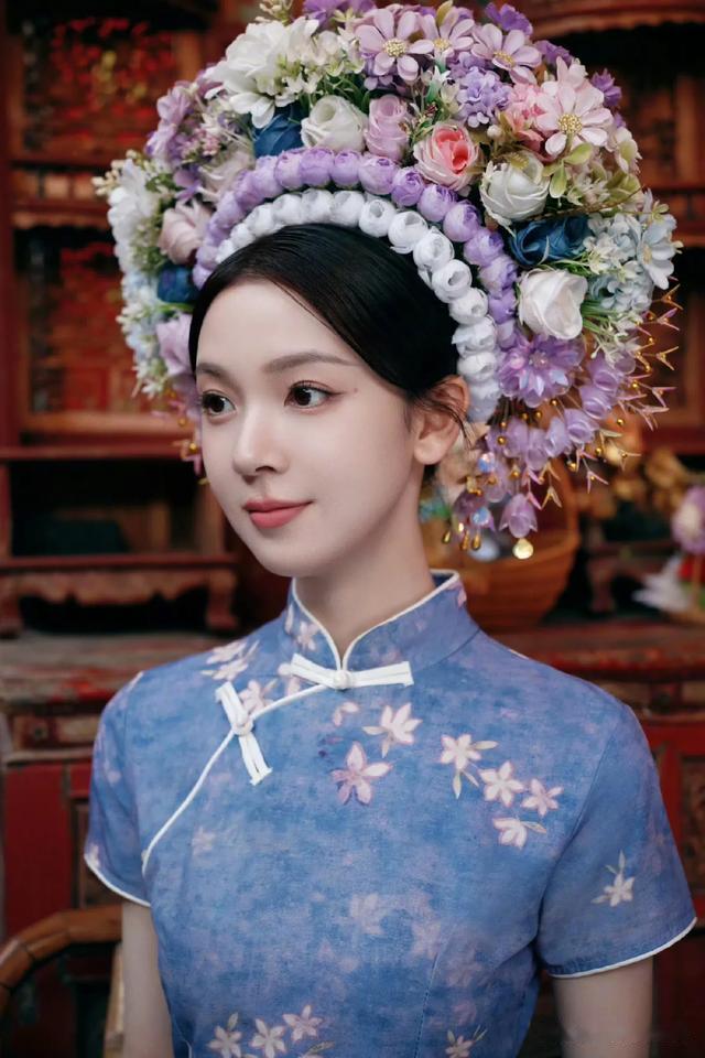 陈瑶簪花图,美的人心醉神迷