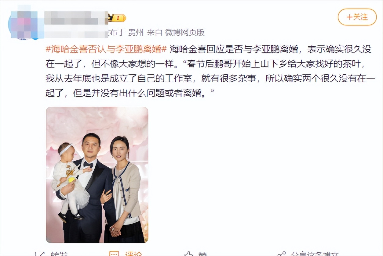 回应再婚才一天，李亚鹏再迎噩耗，事关女儿李嫣，王菲果真没说错