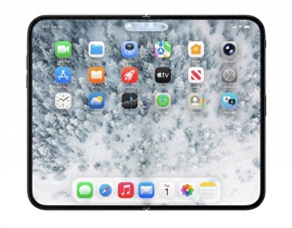 首款真全面屏iPhone！蘋果折疊屏iPhone Fold渲染圖出爐