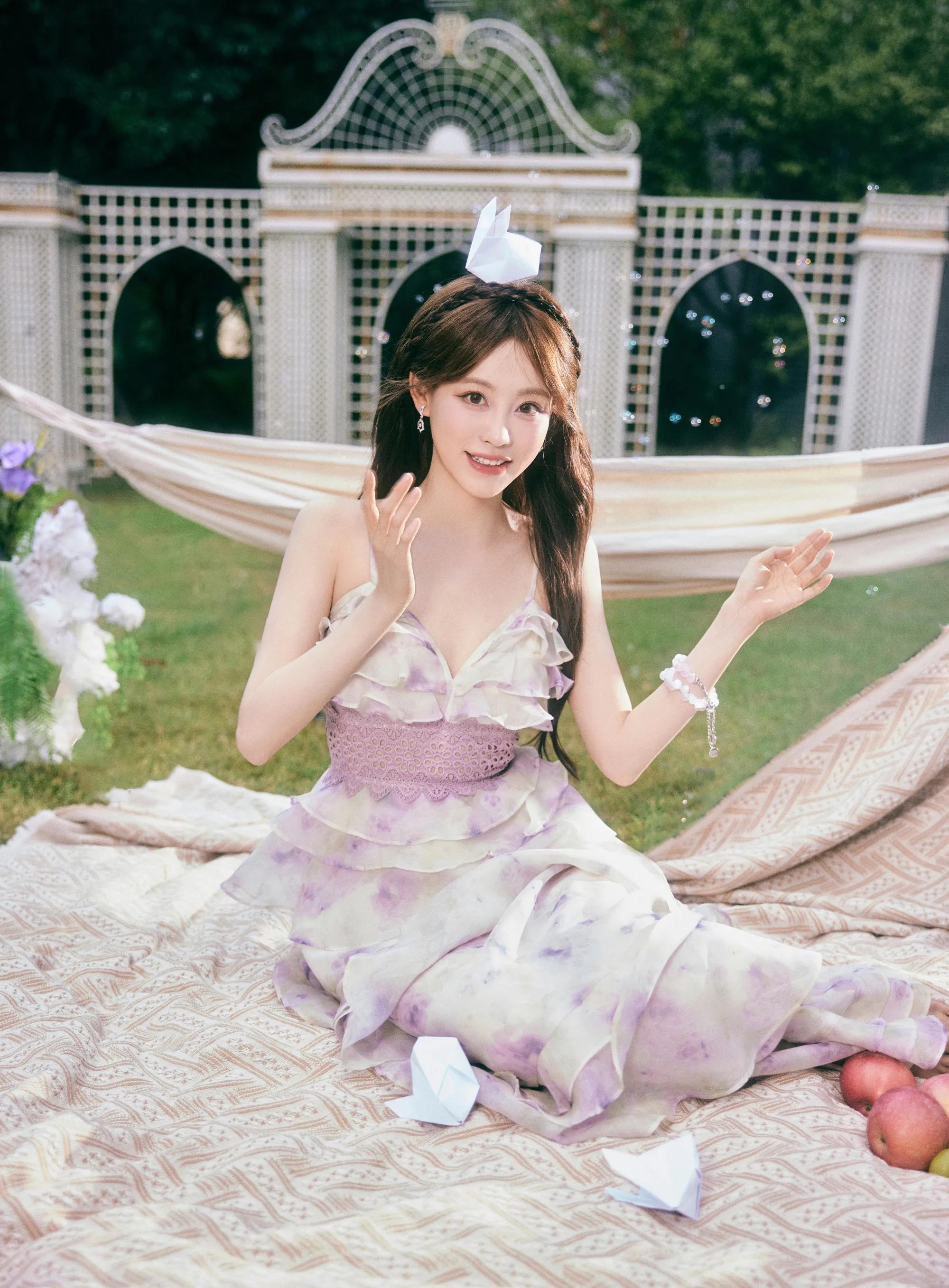 祝绪丹紫色的梦幻泡泡,美得不要不要的