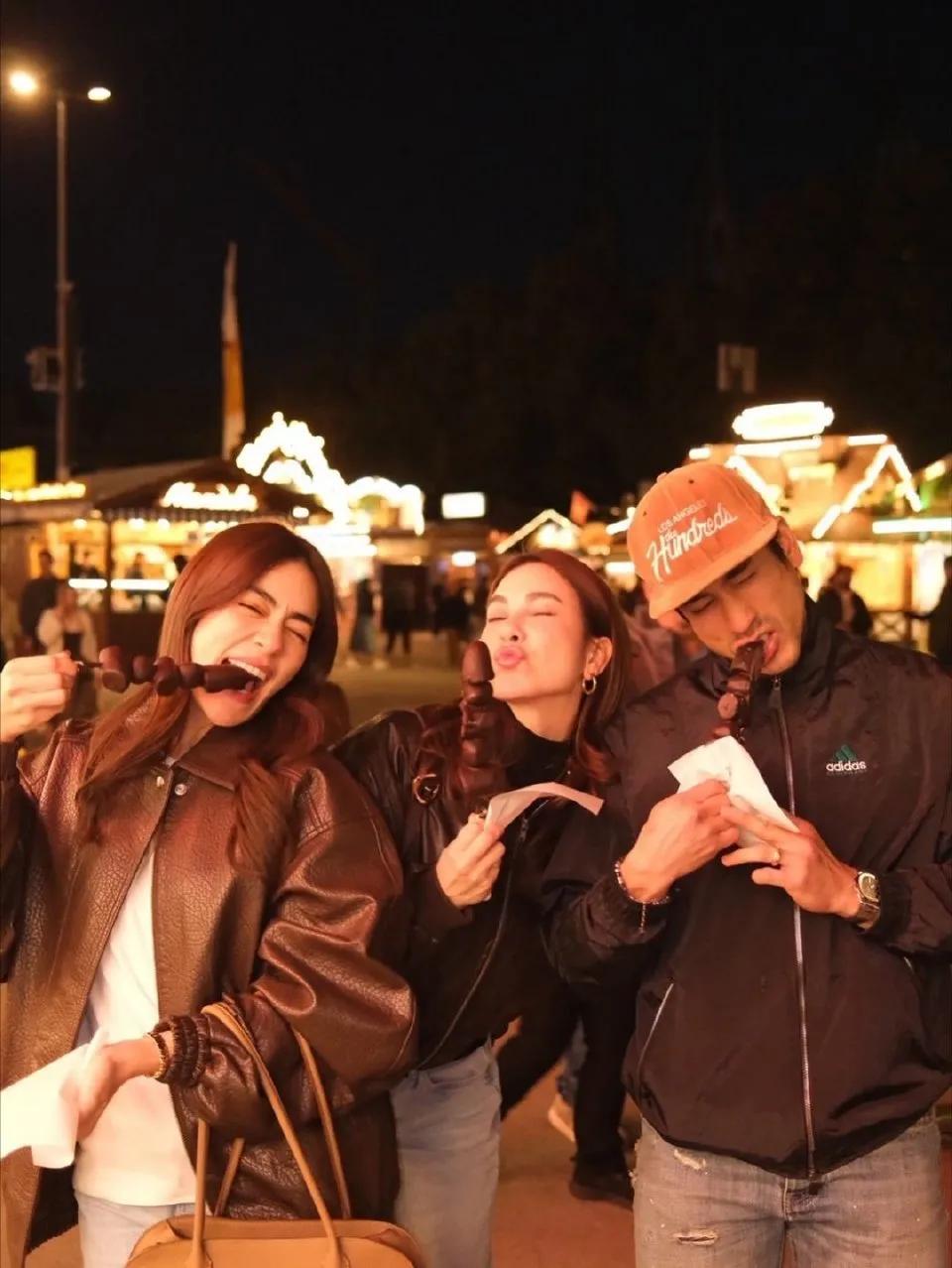 泰星Kim和老公Mark去德国旅行，去墓地看了爸爸，也见了那边家人