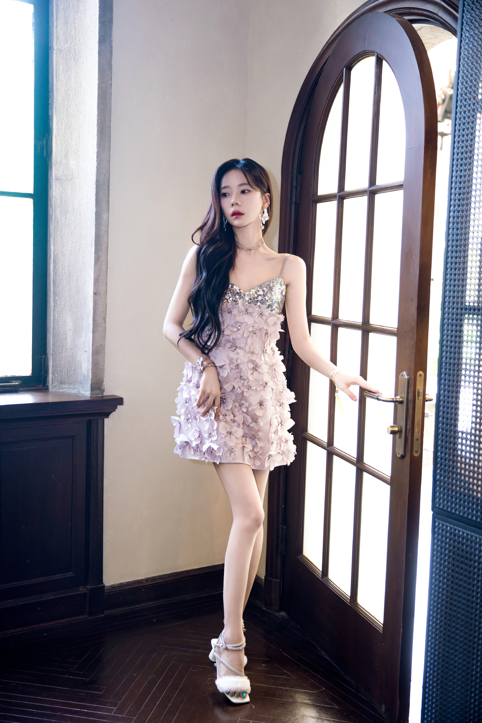 女明星，张紫宁的美脚