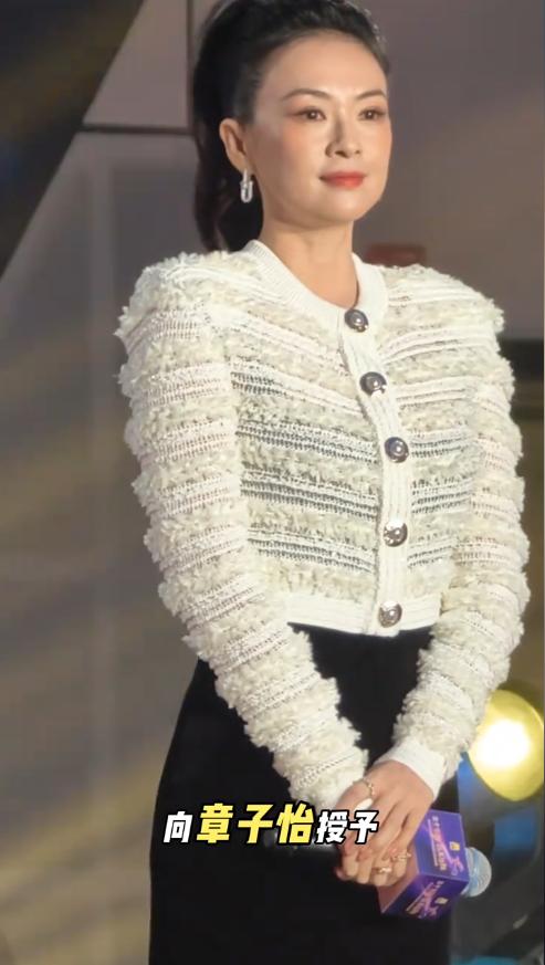 电影之夜太真实！章子怡脸肿又僵，马丽穿深V，秦海璐小肚腩抢镜