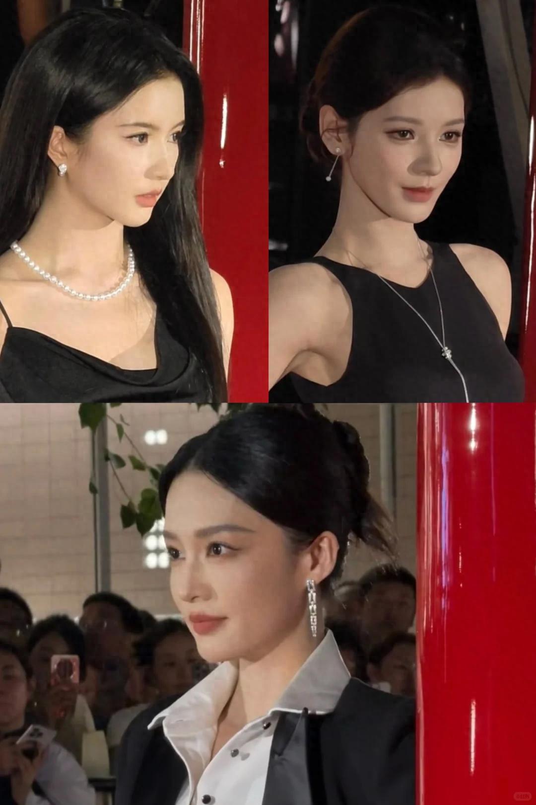 上海红毯，李沁好肿，朱珠太惊艳，张予曦皮包骨，高叶穿了像没穿
