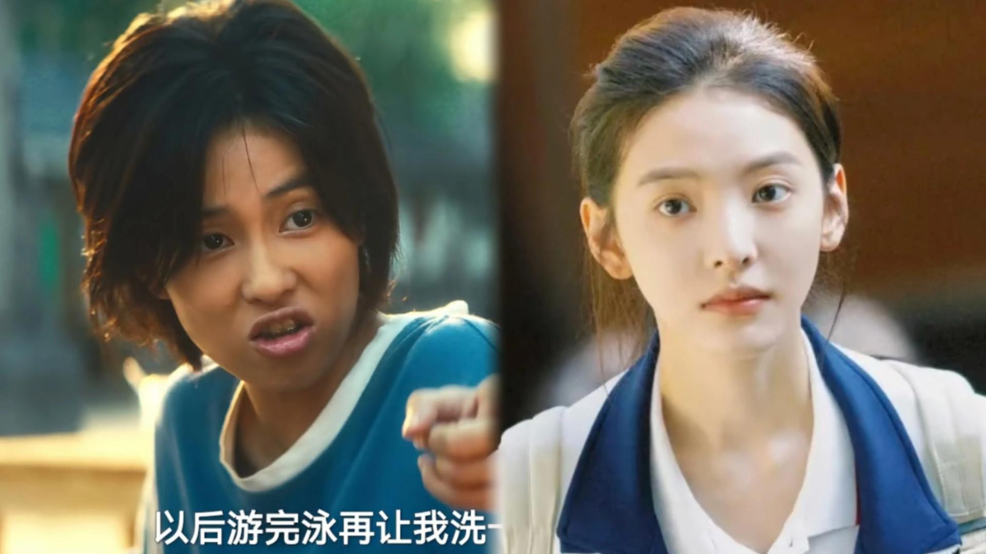 同演高中生，30岁白鹿与28岁章若楠放一起看，刻意扮丑的却赢麻了