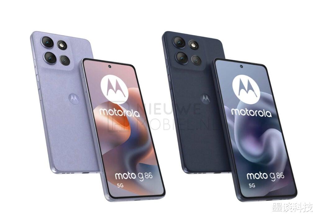 摩托罗拉Moto G86渲染图曝光,Edge风设计+50MP三摄