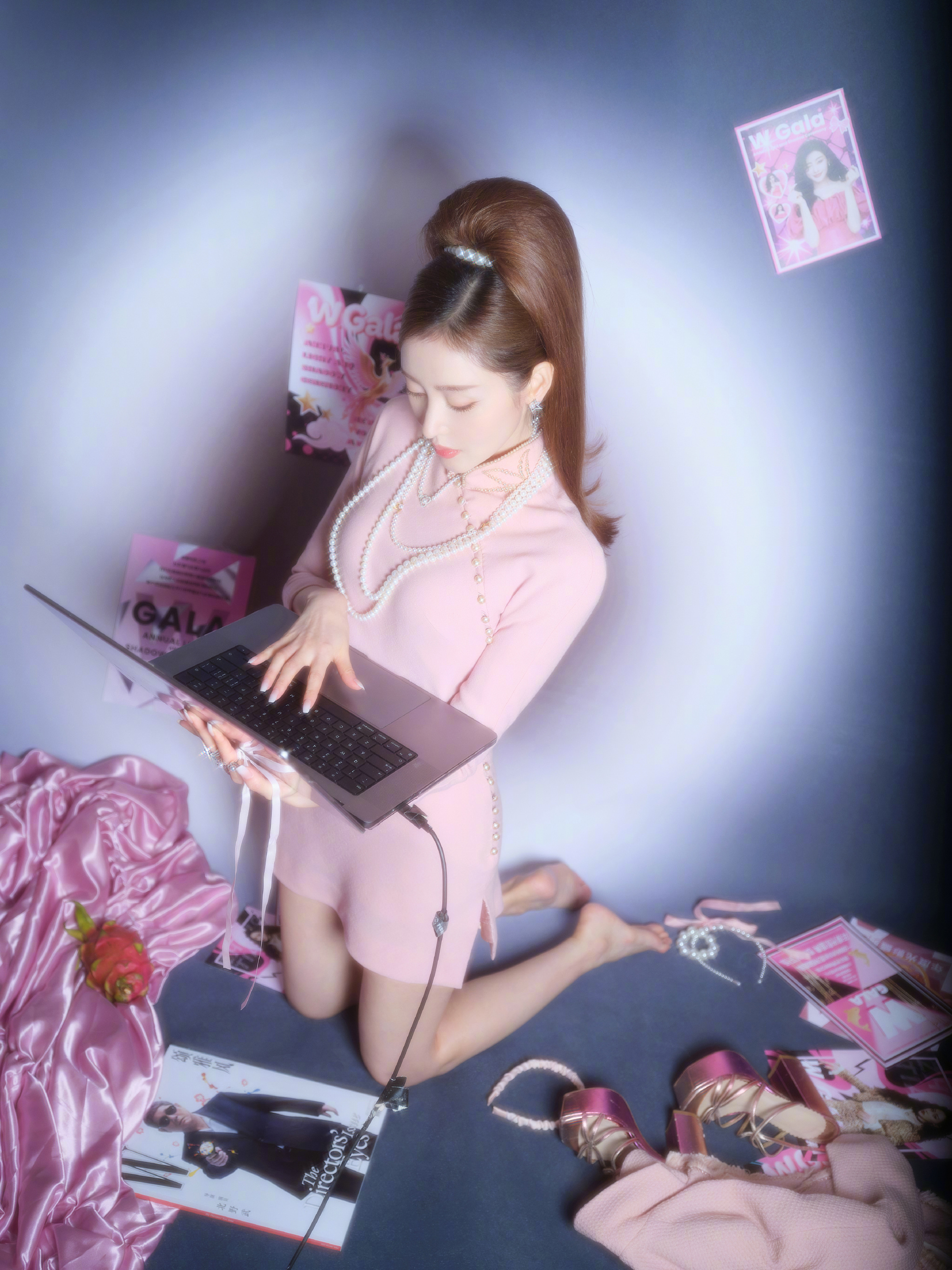 女明星,张天爱的大长腿美脚