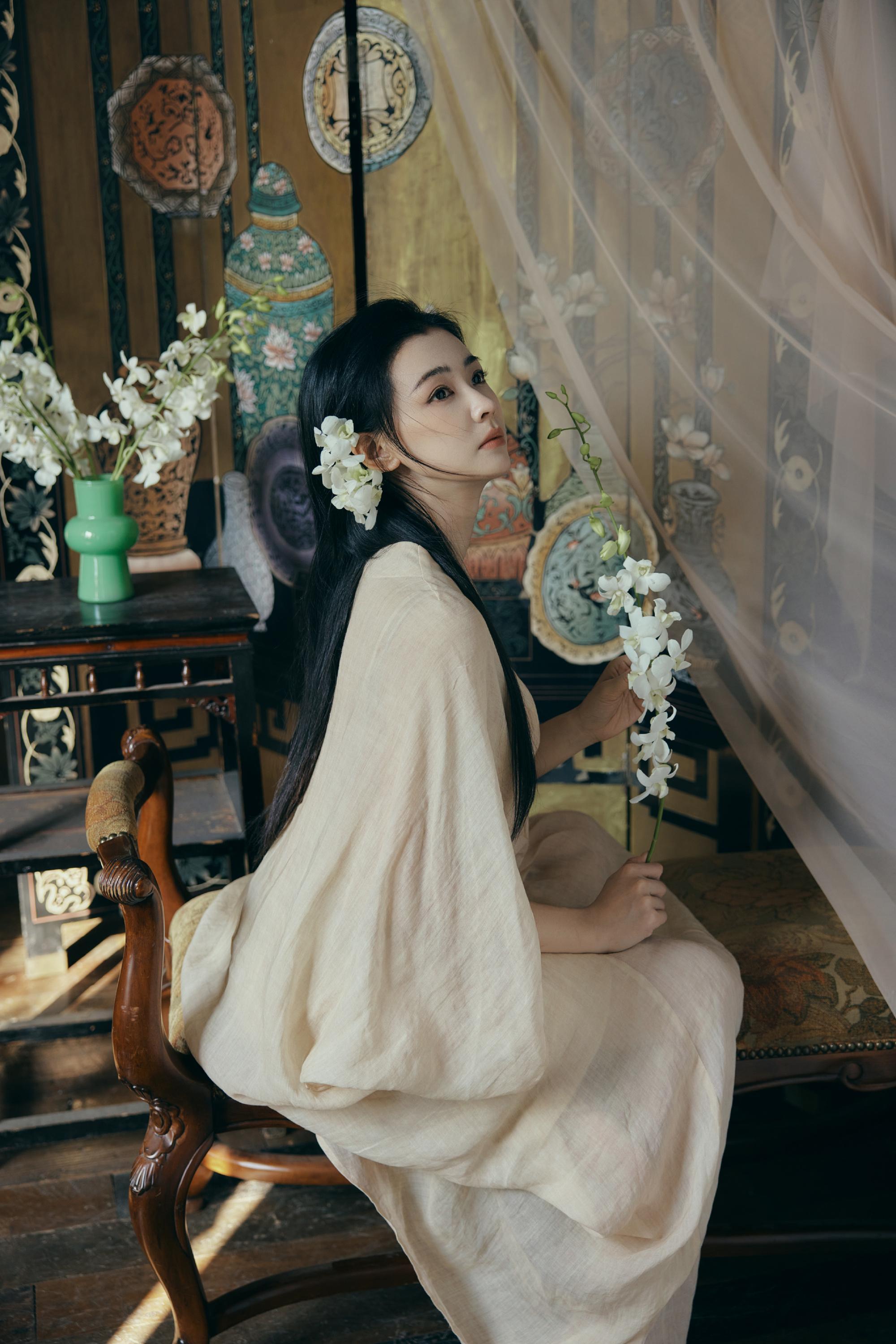 丁笑滢古装造型，绝美