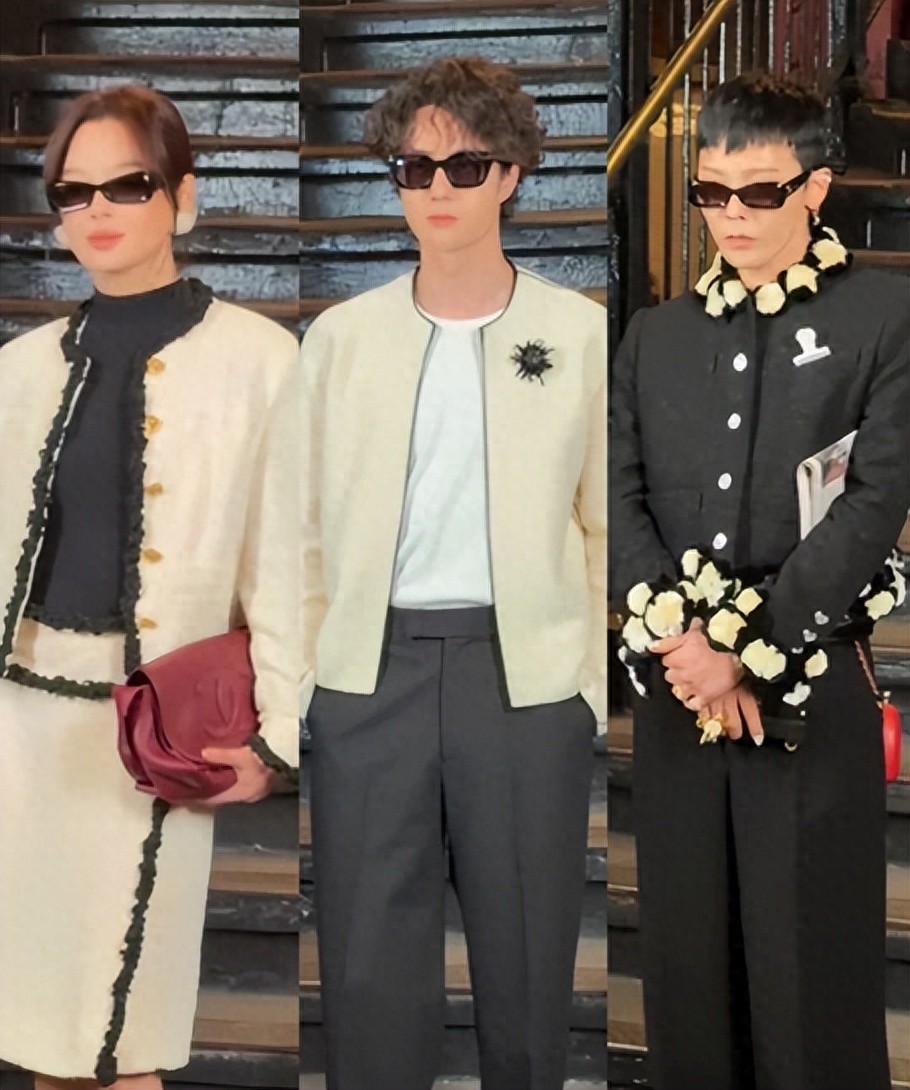 香奈儿大秀，辛芷蕾咖位暴露和王一博热聊，权志龙狗啃油头超抢镜