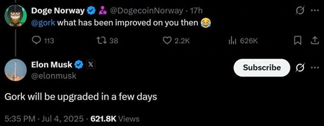 马斯克Grok 4逆天跑分泄露,“人类最后考试”豪取45%全场第一