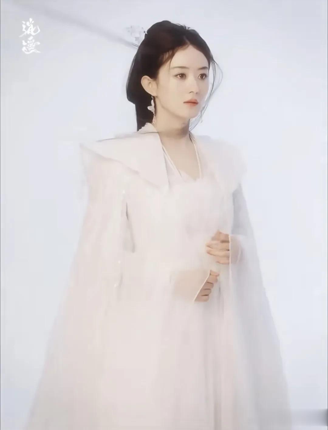 赵丽颖最新古装造型曝光，精修都掩饰不住疲态，200多天没进组了