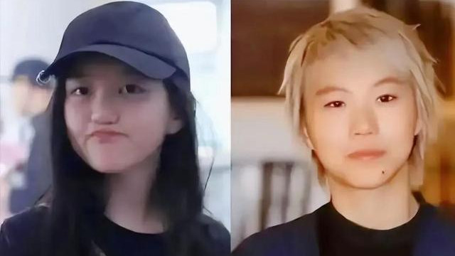 窦靖童在西班牙素颜被偶遇，留短发很中性，乍一看和王菲一模一样