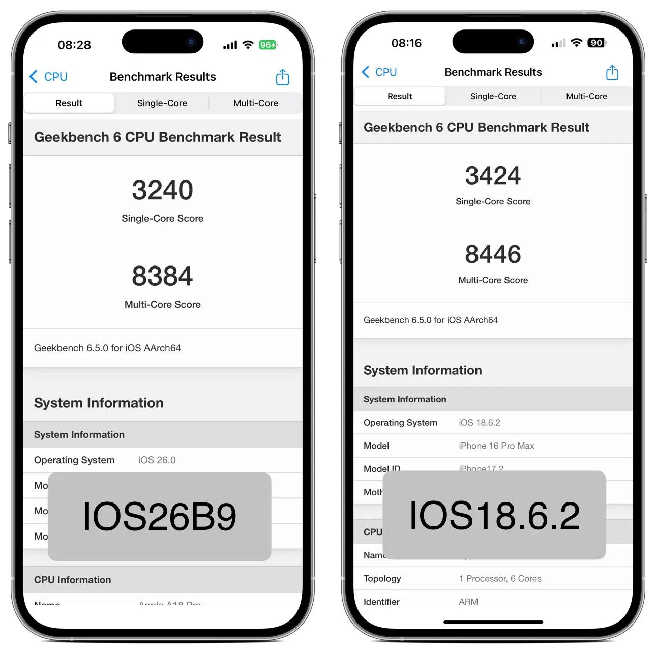 从不同角度对比评测IOS26和IOS18,这些机型还是老实呆在原版本!