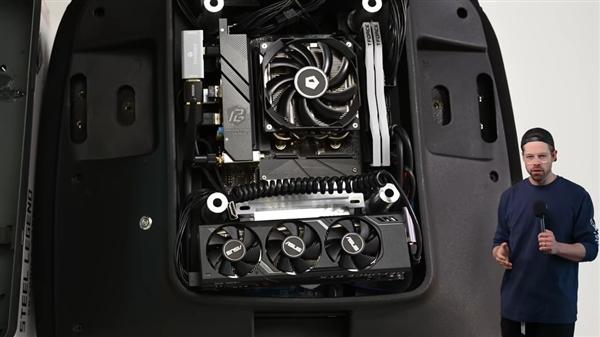 这椅子不简单!9800X3D+RTX 4060塞进电竞椅:一根线即可运行