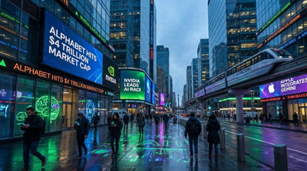 AI助力Alphabet市值突破4萬億美元，競爭依然激烈