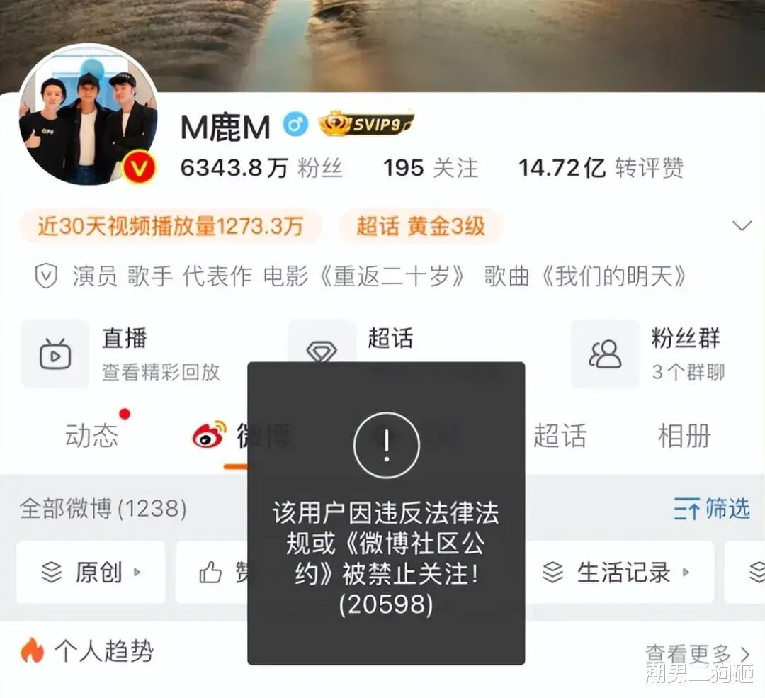 鹿晗全面停工，挺感慨的！一些细节早就预示人财两空，注定结不了