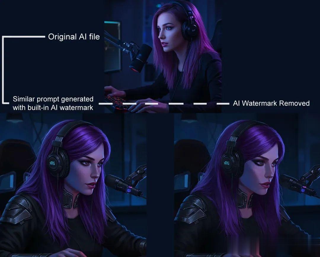 AI圖像水印失守！開源工具5分鐘內抹除所有水印