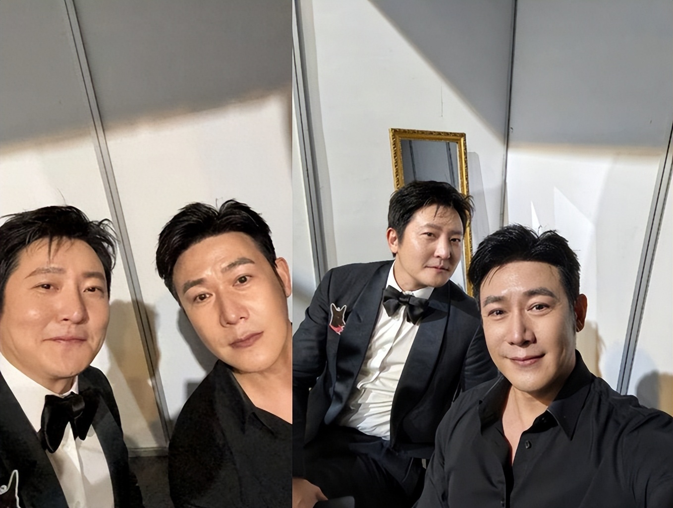 郭京飞陆毅出席活动！连襟合影满眼褶皱，不如姐夫戴金丝眼镜帅气