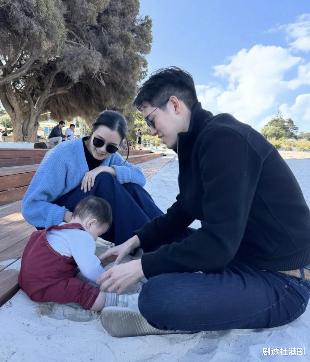TVB前港姐冠军晒近况!携老公带半岁儿子外游,上围澎湃状态佳