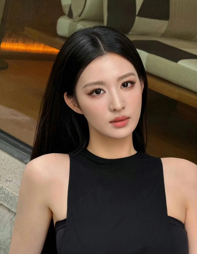 王楚然，发缝中分，美的好权威