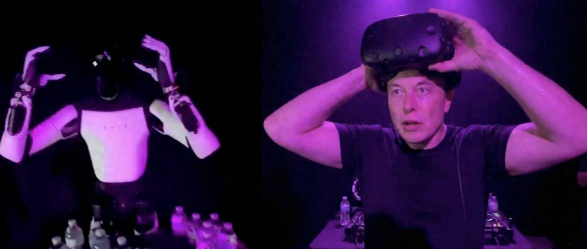 特斯拉機(jī)器人又被抓包：疑似遙控「摘頭顯」摔倒，名場(chǎng)面誕生